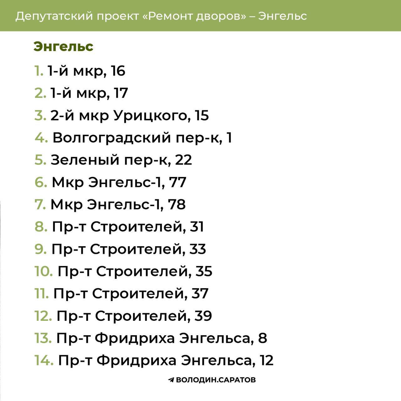 Дворы Энгельса 1