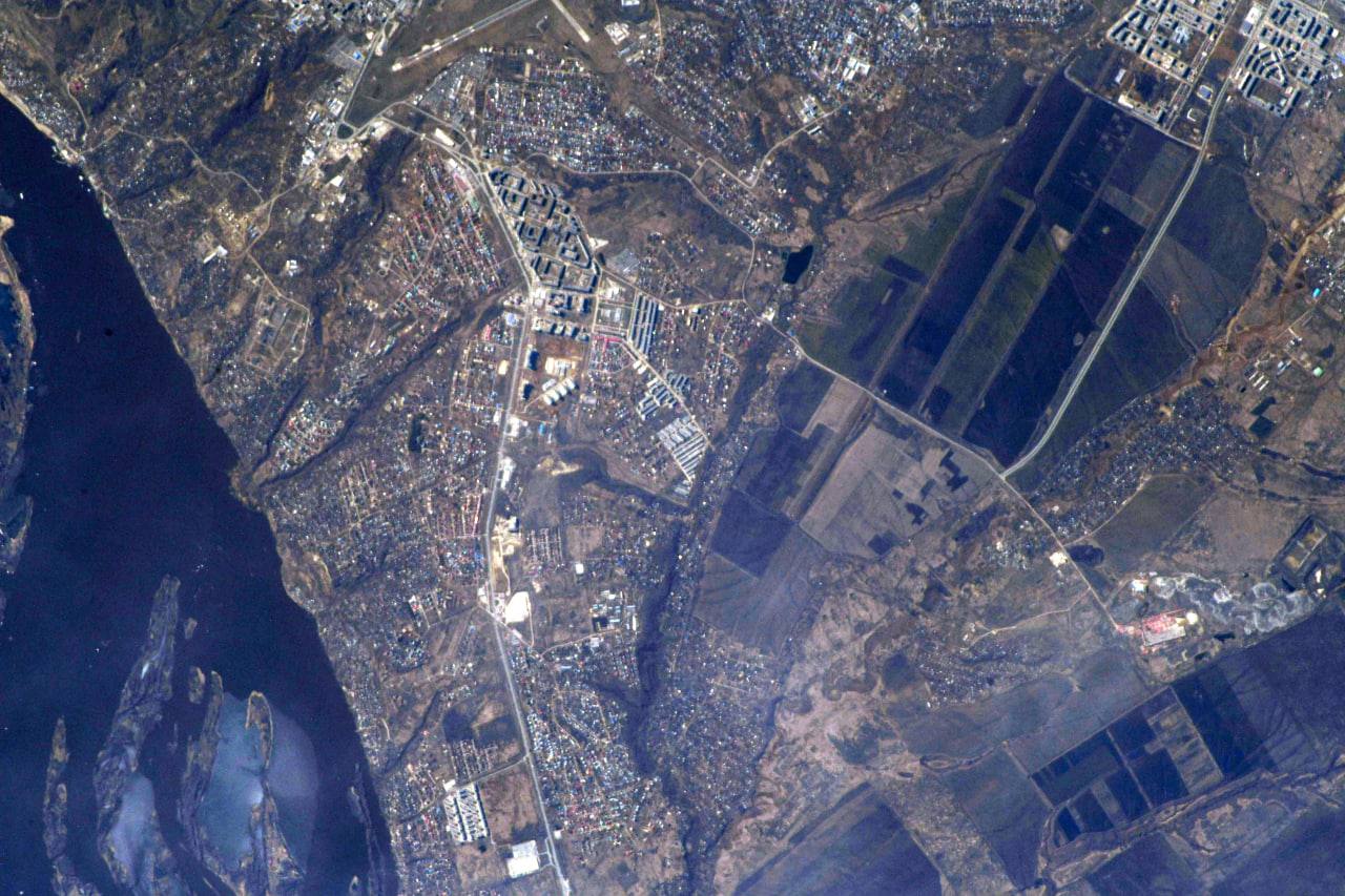 Саратов из космоса 12 июля 2025 года 