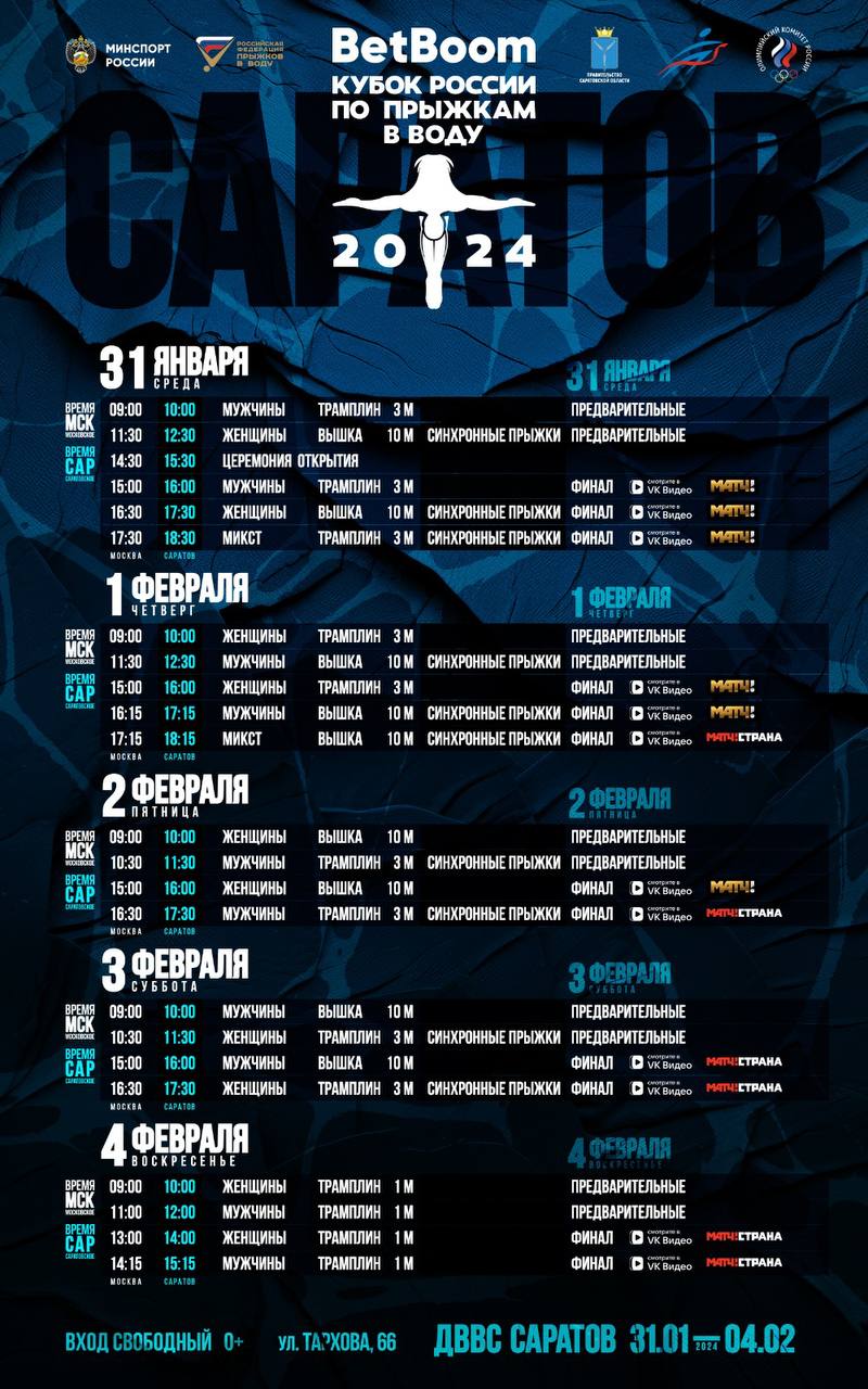 прыжки в воду