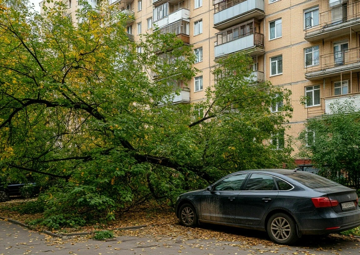 Саратовчанка отсудила у мэрии 152 тысячи рублей за падение дерева на машину
