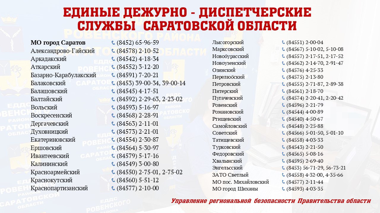 ЕДДС Саратовской области