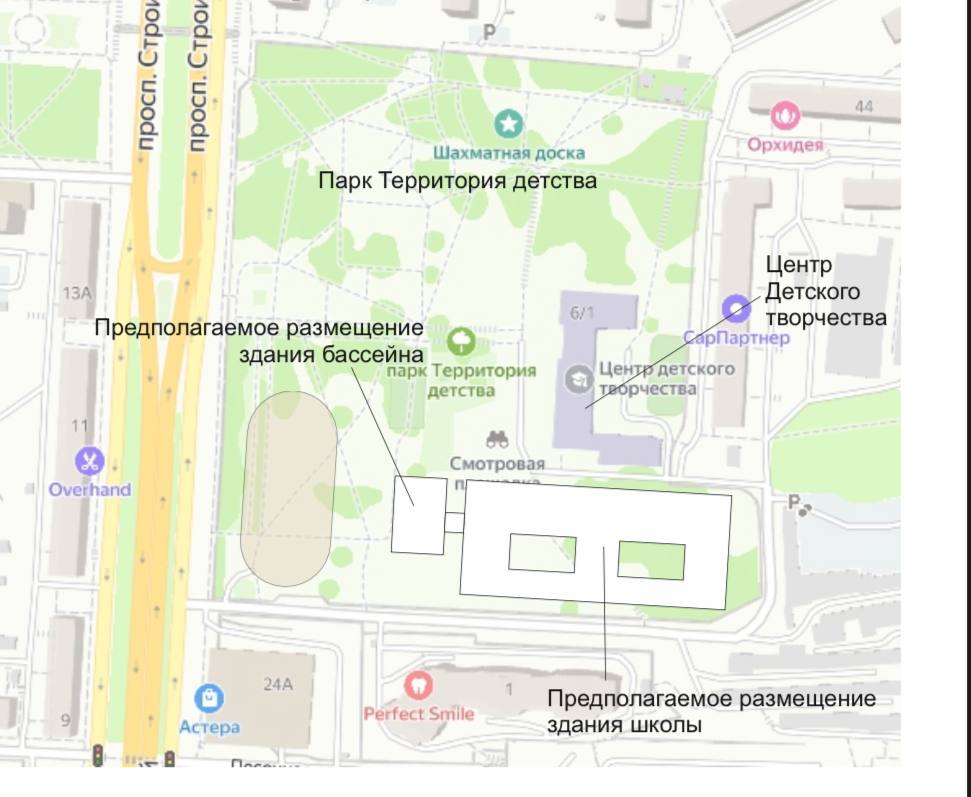 Губернатор Бусаргин разъяснил, почему для строительства школы в Ленинском районе Саратова выбрали сквер «Территория детства»
