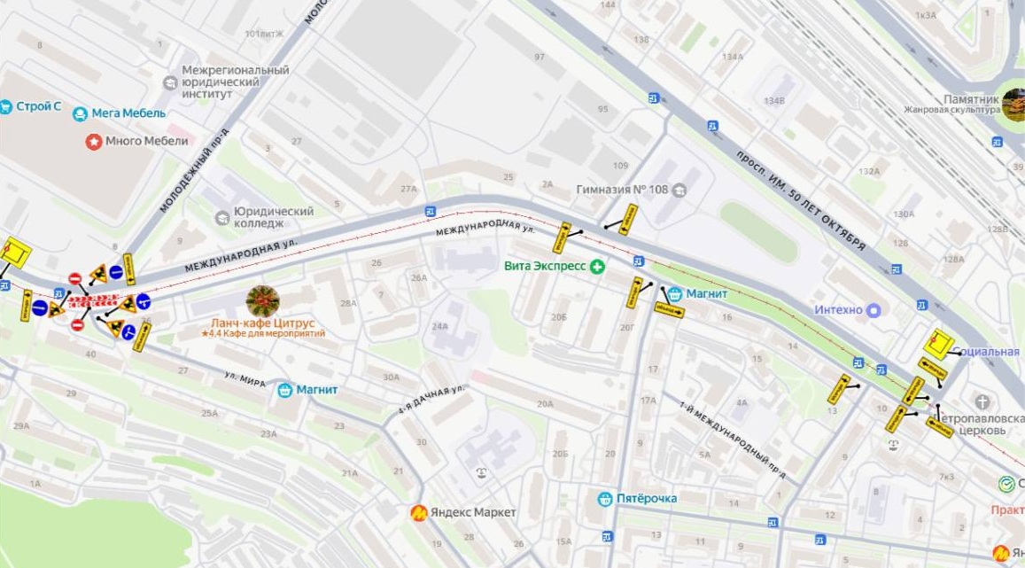 Благоустройство улиц ограничит движение в Ленинском районе Саратова