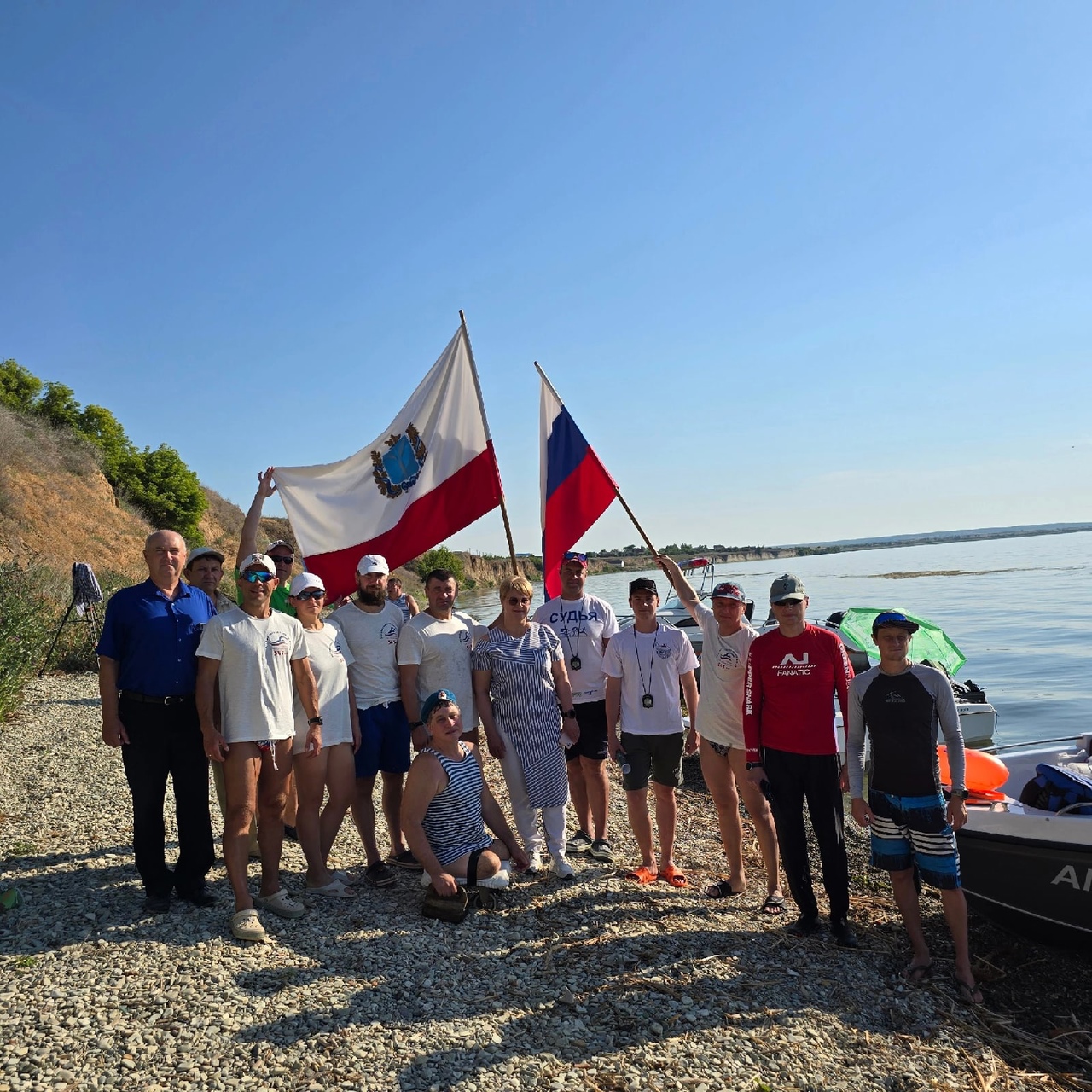 Заплыв через Волгу