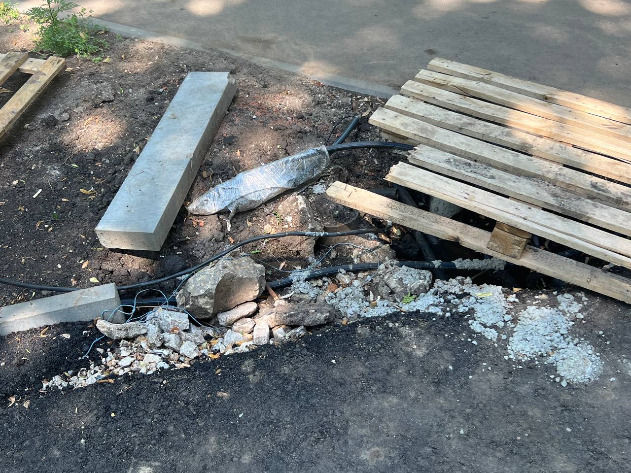 Липки реконструкция бордюры 1