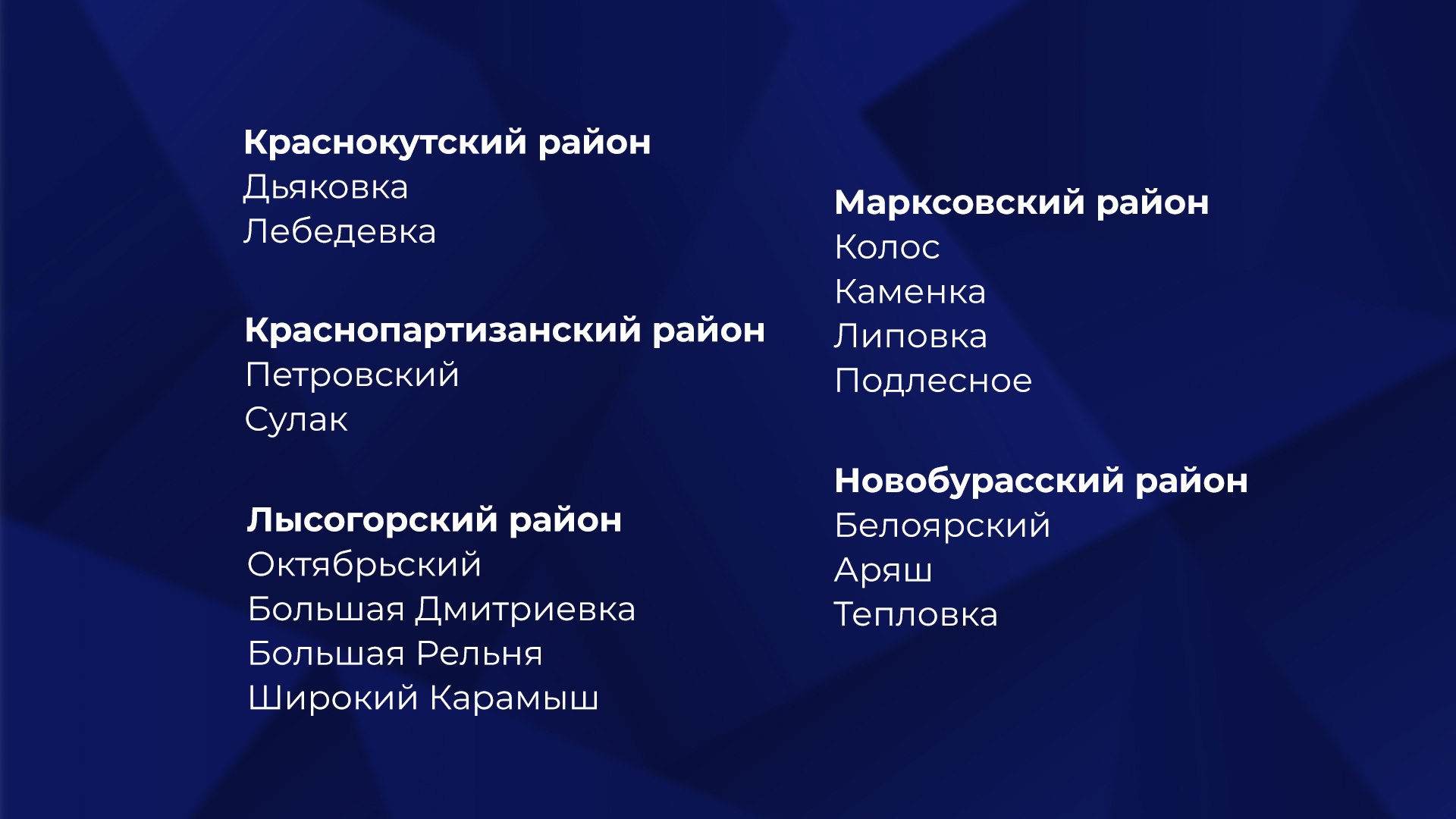 опорные населенные пункты