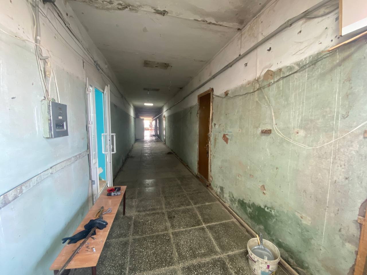 Ремонт стадиона в Красном Куте