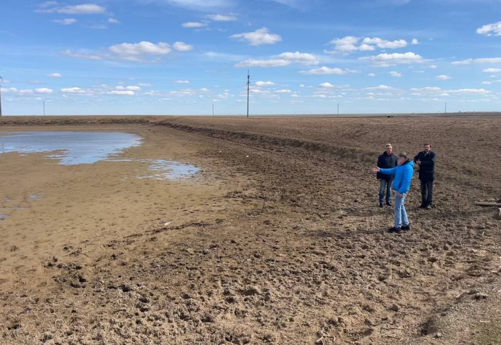 В Александрово-Гайском райне пересохди пруды