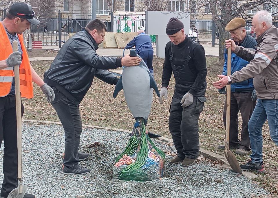 Скульптура в балаковском парке
