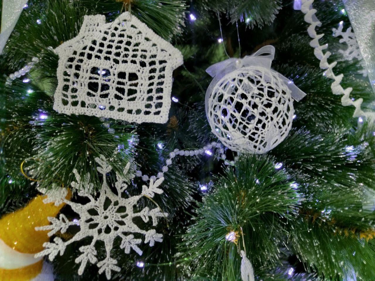 вязаная елка