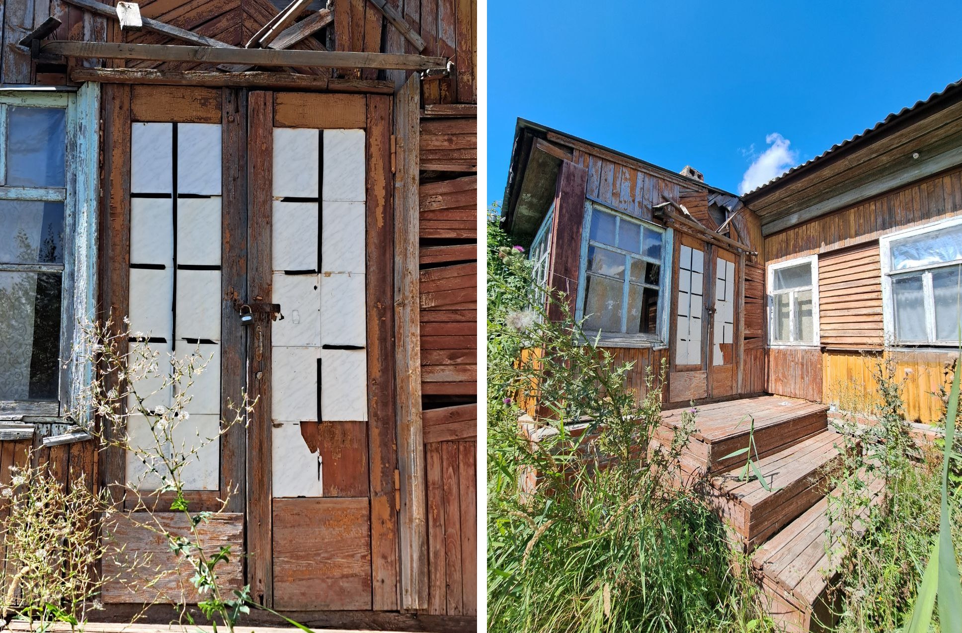 Сползающий в овраг дом в Балашове