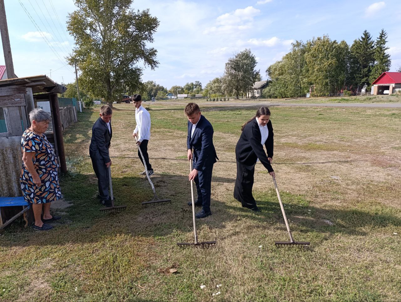 Тимуровцы в Карамышке