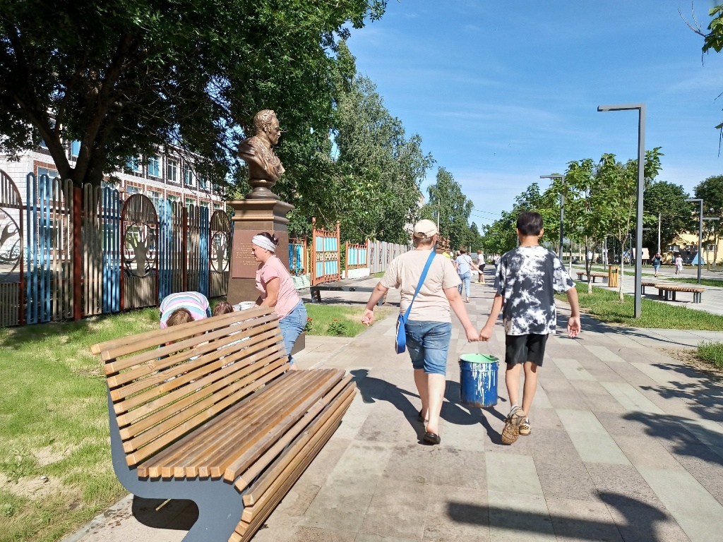 Благоустройство Русской площади в Марксе