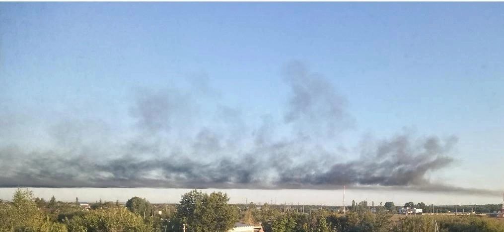 дым тлеющей свалки в Аткарске 