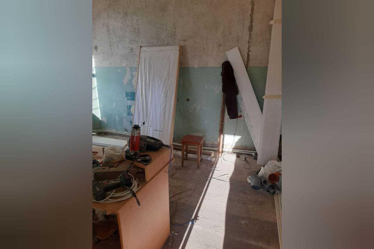 Ремонт в полиц участке Воскр района
