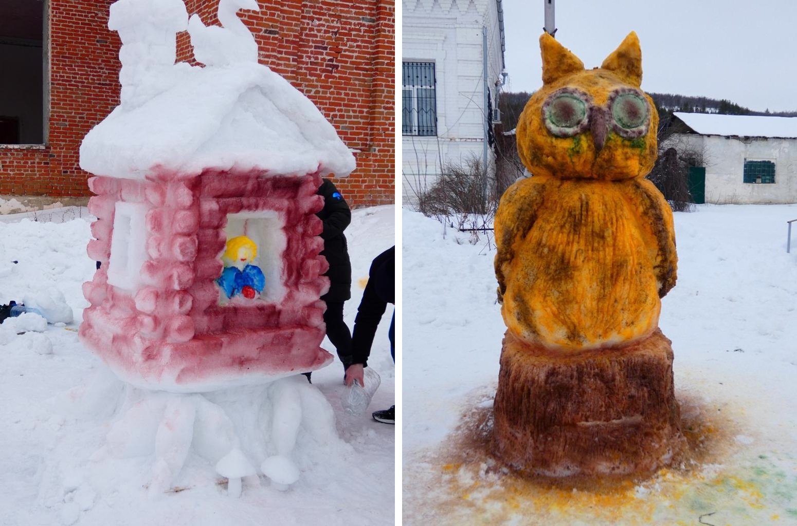 Снежные фигуры Балтай