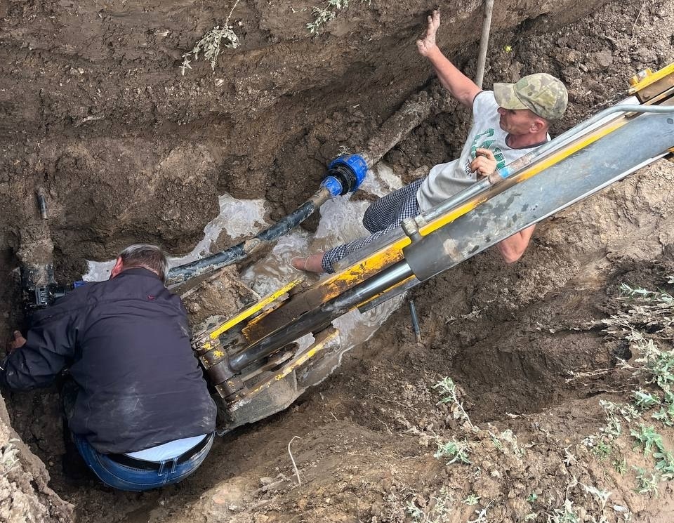 Водопровод в Александровом Гае