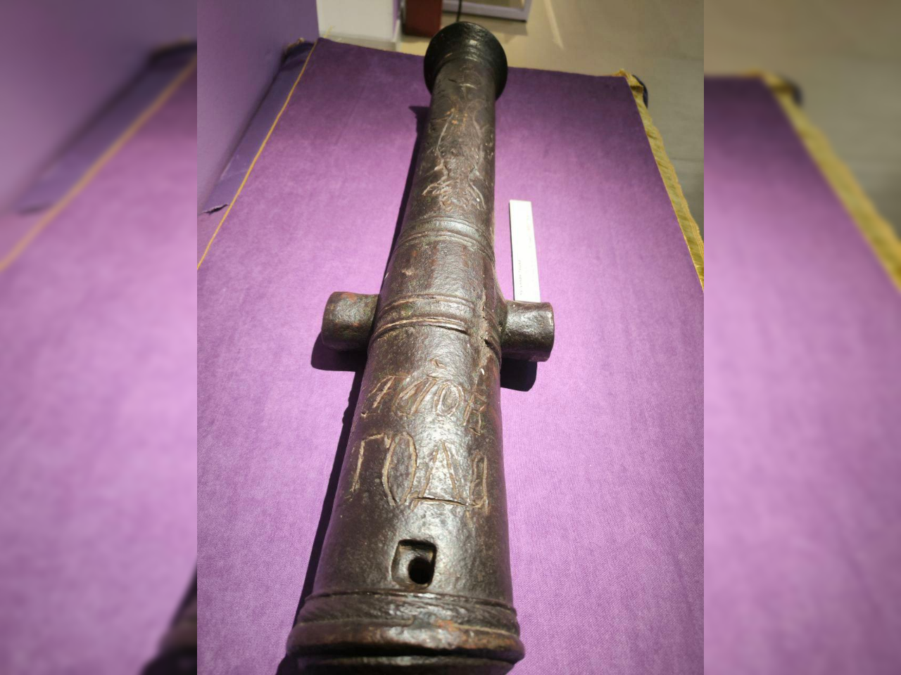 Пушка в Петровском музее 