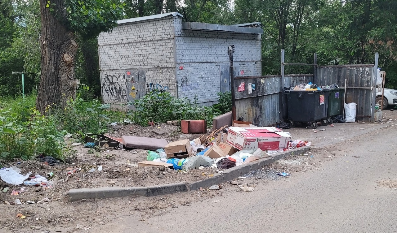 Мусорка в Ленинском районе 30 06 2025