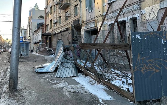 Забор на Советской 3