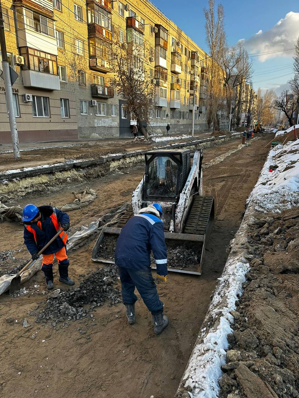 Демонтаж трамвайных путей Саратов