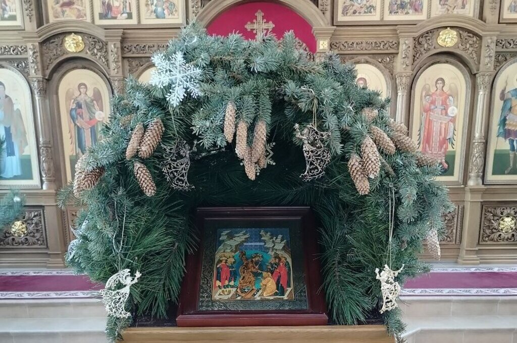 Вертеп на Рождество в Лысых Горах