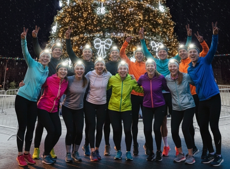 Балаковцев приглашают засветиться на ночной рождественской пробежке