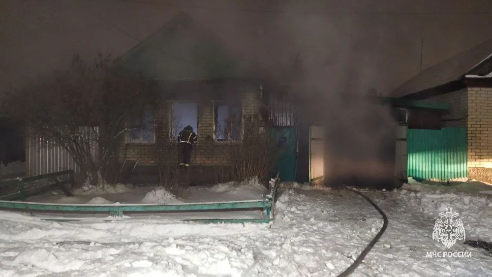 В Рождество на пожаре в Саратовской области погиб мужчина